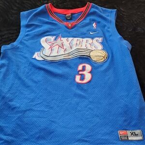 Nike Sixers Blue Basketball Jersey